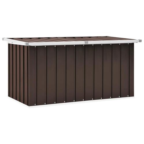 Tuinbox 129x67x65 cm bruin (Schuurtjes-Rekken) (Partytenten), Tuin en Terras, Tuinhuizen, Nieuw, Verzenden
