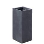 Plantenbak Fiberclay 34x34x70 cm Antraciet, Tuin en Terras, Bloembakken en Plantenbakken, Verzenden, Nieuw