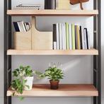 vidaXL Wandschap 100x50x(2-6) cm onbehandeld massief, Huis en Inrichting, Woonaccessoires | Wandplanken en Boekenplanken, Verzenden