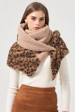Sjaal - Teddy stof - Bruin - Heerlijk warm, Kleding | Dames, Mutsen, Sjaals en Handschoenen, Damesdingetjes, Verzenden, Nieuw