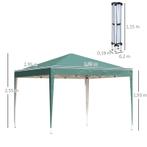 TRUUSK Pop-up Vouwtent 2,95 x 2,95 m - Tuinpaviljoen met UV-, Tuin en Terras, Partytenten, Verzenden, Nieuw