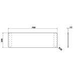 Badzitting Polysan Universal 70x25 cm Zwart, Ophalen of Verzenden, Nieuw