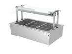 GGM Gastro | Bain-marie inbouw - 1,1m - 3x GN 1/1 - met |, Zakelijke goederen, Horeca | Meubilair en Inrichting, Verzenden, Nieuw in verpakking
