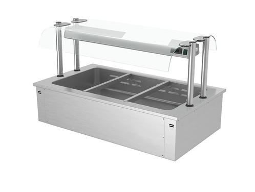 GGM Gastro | Bain-marie inbouw - 1,1m - 3x GN 1/1 - met |, Zakelijke goederen, Horeca | Meubilair en Inrichting, Nieuw in verpakking