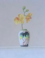 Ruud Verkerk - Gouds plateel met Orchidee.
