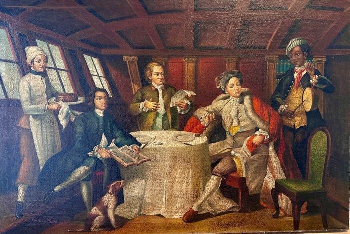 William Hogarth (1697-1764), Navolger van - Captain Lord, Antiek en Kunst, Kunst | Schilderijen | Klassiek
