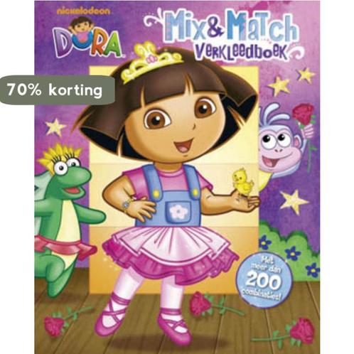 Dora - Mix & Match verkleedboek / Dora 9789089418753, Boeken, Kinderboeken | Baby's en Peuters, Gelezen, Verzenden