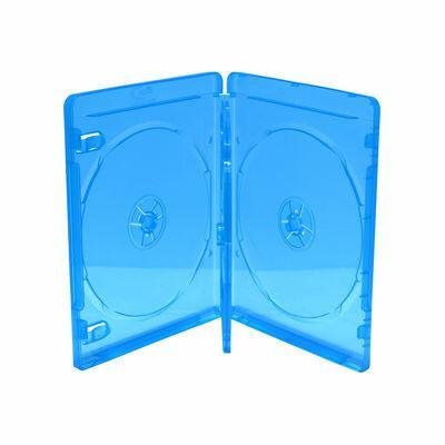 Blu-Ray doosjes 4 disc transparant blauw 3 stuks 14 mm, Computers en Software, Beschrijfbare discs, Verzenden