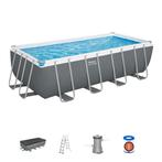 Bestway Power Steel zwembad - 488 x 244 x 122 cm - met, Tuin en Terras, Zwembaden, Verzenden, Nieuw