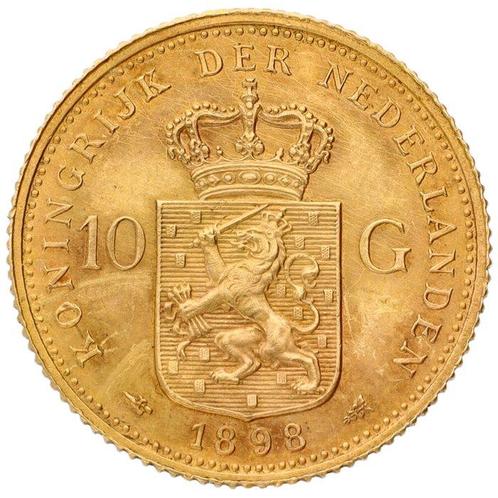 Nederland. Wilhelmina. 10 Gulden 1898, Postzegels en Munten, Munten | Nederland