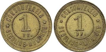 1 Pfennig Sendling, Stadt (bayern) Consum Verein
