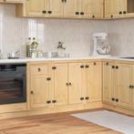 vidaXL Kast met plank Honing 60 x 46 x 81,5 cm Massief, Verzenden, Nieuw, Bruin