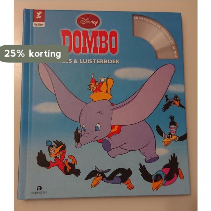 Disney - Dombo - lees en luisterboek 9789047618904 Disney, Boeken, Kinderboeken | Kleuters, Zo goed als nieuw, Verzenden