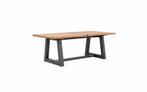 Suns Ovada tuintafel matt royal grey frame met teak blad 220, Nieuw, Ophalen of Verzenden