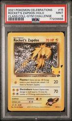 Pokémon Graded card - Celebrations - Holo Rockets Zapdos, Hobby en Vrije tijd, Verzamelkaartspellen | Pokémon, Nieuw