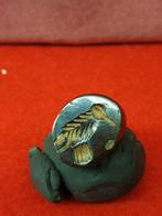 Sasanian Steen Sassanidische stenen kraal met gravure van, Antiek en Kunst