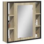 vidaXL Badkamerspiegelkast 60x16x60 cm bewerkt hout sonoma, Verzenden, Nieuw
