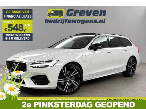 Volvo V90 2.0 T8 AWD R-Design B/W 341PK 360Cam Pano €548pm, Auto's, Volvo, Te koop, Automaat, Financial lease, Hybride Elektrisch/Benzine