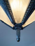 Kroonluchter - Bronze vernickelt - Art Deco hanglamp