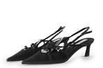 Steve Madden Slingbacks in maat 40 Zwart, Verzenden, Zwart, Steve Madden, Zo goed als nieuw