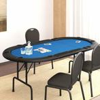 vidaXL Pokertafel voor 10 spelers inklapbaar 207x106x76 cm, Huis en Inrichting, Verzenden, Nieuw