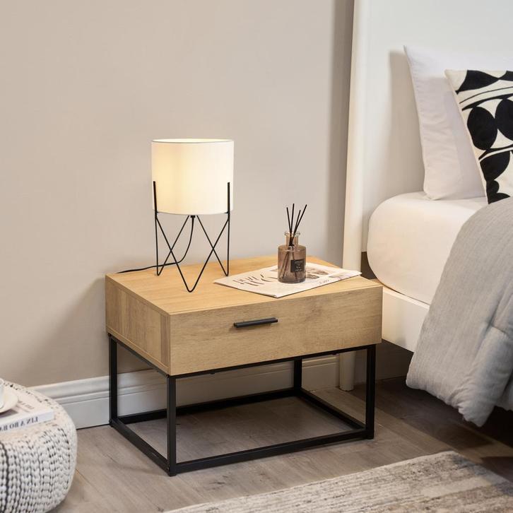 lux.pro Tafellamp Slough bureaulamp 37,5x21x21 cm zwart en w, Huis en Inrichting, Lampen | Tafellampen, Verzenden