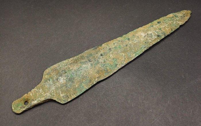 Bronstijd Brons Dolk Mes - 180 mm (Zonder Minimumprijs), Antiek en Kunst, Antiek | Overige Antiek
