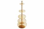 Design XXL taartplateau ABSTRACT 150cm goud metaal met vijf, Huis en Inrichting, Woonaccessoires | Vazen, Ophalen of Verzenden
