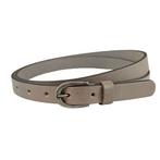Landley Smalle Dames Riem - Leer - 2 cm - Grijs - 85, Kleding | Dames, Riemen en Ceinturen, Verzenden, Nieuw, 100 cm of meer, 3 tot 5 cm