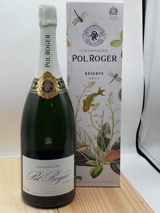 Pol Roger, reserve - Champagne Brut - 1 Magnum (1,5 L), Verzamelen, Wijnen