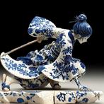NYX - Samouraï en porcelaine chinoise, Antiek en Kunst