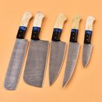 Keukenmes - Chefs knife - kameelbot en zwart g 10 en