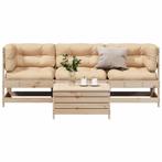 vidaXL 4-delige Loungeset massief grenenhout, Verzenden, Nieuw, Loungeset