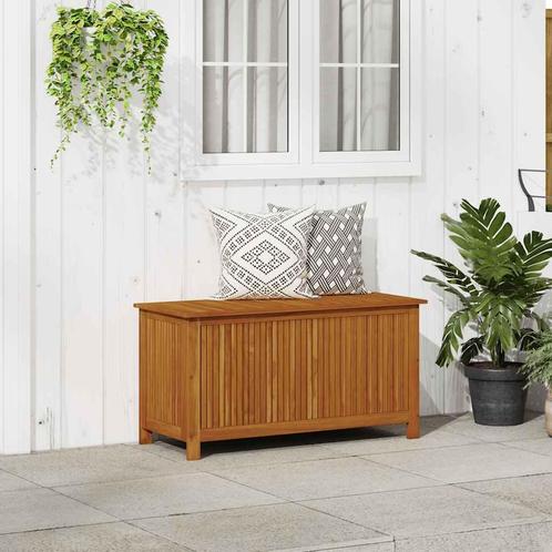 vidaXL Tuinbox 113x50x58 cm massief acaciahout, Tuin en Terras, Overige Tuin en Terras, Nieuw, Verzenden