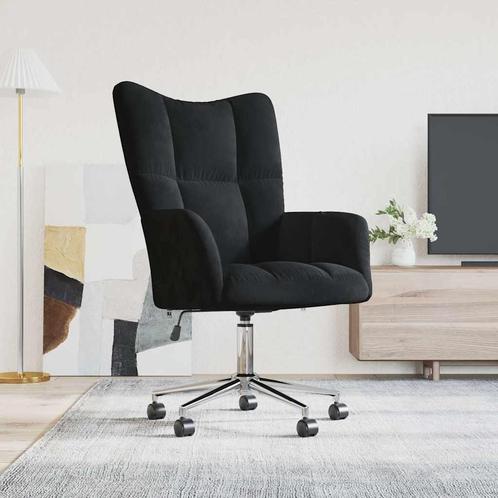 Relaxstoel Zwart Fluweel | Retourdeal | 42% Korting!, Huis en Inrichting, Stoelen, Zwart, Nieuw, Ophalen of Verzenden