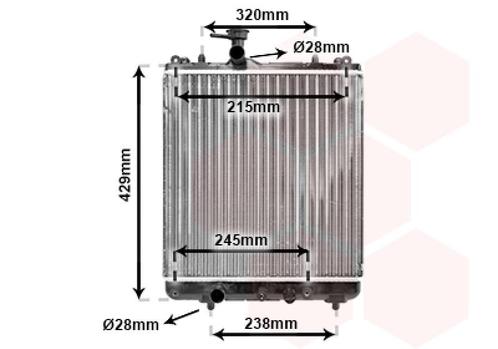 RADIATOR VOOR SUBARU JUSTY 1995-2003 1770083, Auto-onderdelen, Airco en Verwarming, Nieuw, Ophalen of Verzenden