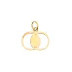Gouden subtiele hanger | Verbondenheid (oneindigheid), Ophalen of Verzenden, Gebruikt, Goud, Overige merken