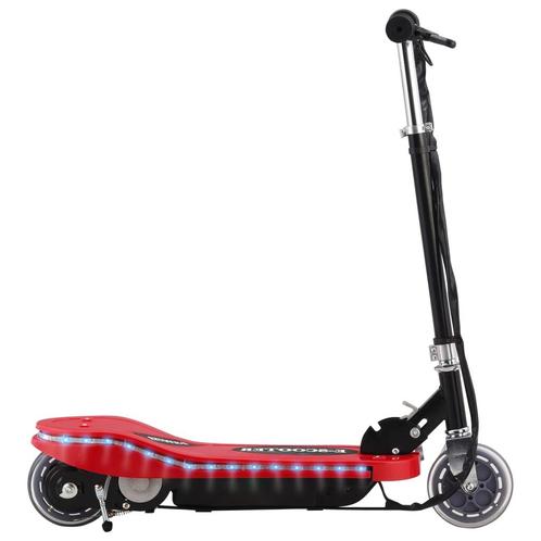 vidaXL Step elektrisch met LED 120 W rood, Fietsen en Brommers, Steps, Nieuw, Verzenden