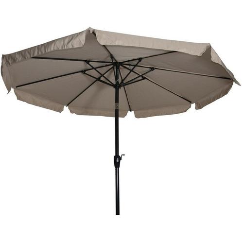 Libra parasol met volant ecru 3 m, Huis en Inrichting, Stoelen, Nieuw, Ophalen of Verzenden
