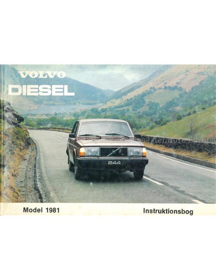 1981 VOLVO 240 DIESELINSTRUCTIEBOEKJE DEENS, Auto diversen, Handleidingen en Instructieboekjes