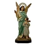 Olot - sculptuur, ÁNGEL DE LA GUARDA - 38 cm - Houtpasta,, Antiek en Kunst