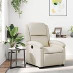 vidaXL Relaxfauteuil crèmekleurig kunstleer, Verzenden, Nieuw