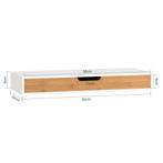 2dekans | SoBuy Wandplank met 1 Lade - Max 5. kg - 60 x 25 x, Huis en Inrichting, Woonaccessoires | Overige, Ophalen of Verzenden