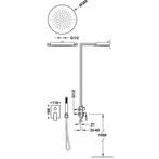 Regendoucheset Inbouw Tres Project Rond 38 cm Met, Ophalen of Verzenden, Nieuw