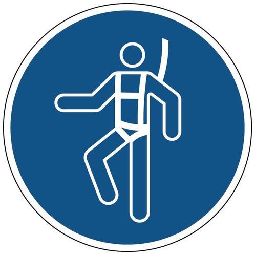 Individueel veiligheidsharnas verplicht gebodspictogram, Hobby en Vrije tijd, Stickers en Plaatjes, Verzenden