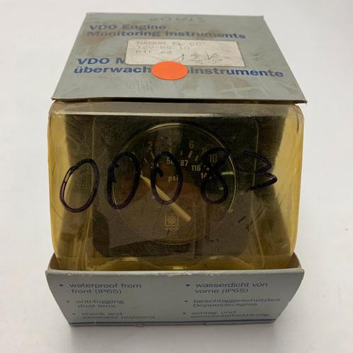 Bieden: VDO N02120308 pressure gauge 12V, Watersport en Boten, Bootonderdelen, Motor en Techniek, Nieuw, Zeilboot of Motorboot