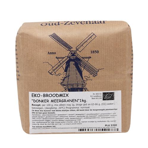 Molen de Hoop Broodmix EKO (Donker Meergranen) 1kg, Hobby en Vrije tijd, Taarten en Cupcakes maken, Nieuw, Verzenden