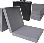 Logeermatras grijs  - opvouwbaar matras - 195x80x10 cm -..., Huis en Inrichting, Slaapkamer | Matrassen en Bedbodems, Ophalen of Verzenden