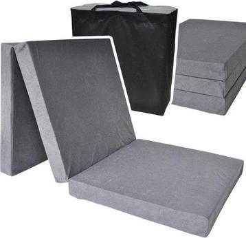 Logeermatras grijs  - opvouwbaar matras - 195x80x10 cm -... beschikbaar voor biedingen