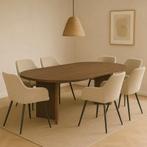 Mangohouten Eettafel Eilis 180x100 cm Walnoot, Verzenden, Nieuw, Industriële meubels, Overige vormen